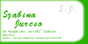 szabina jurcso business card